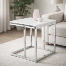 Beistelltisch >Reno mini< in MDF weiß, Metall...