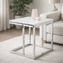 Beistelltisch >Reno mini< in MDF weiß, Metall...