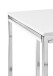 Beistelltisch >Reno mini< in MDF weiß, Metall verchromt - 45x50x45cm (BxHxT)