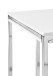 Beistelltisch >Reno mini< in MDF weiß, Metall verchromt - 45x50x45cm (BxHxT)