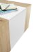 Couchtisch >Malou< 2 Schübe, Artisan Eiche Dekor / weiss - 110x39x70cm (BxHxT)