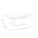 Couchtisch >RICCIANO< ausziehbar 160cm, Stabeiche Dekor/Betonoptik - 120/160x46,9x70cm BxHxT