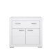 Kommode >SNOW< 2 Türen, 1 Schub, in weiß - 96x86,5x41,4cm (BxHxT)