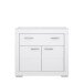 Kommode >SNOW< 2 Türen, 1 Schub, in weiß - 96x86,5x41,4cm (BxHxT)