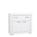 Kommode >SNOW< 2 Türen, 1 Schub, in weiß - 96x86,5x41,4cm (BxHxT)