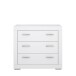 Schubkastenkommode >SNOW< 3 Schubladen, in weiß - 96x86,5x41,4cm (BxHxT)