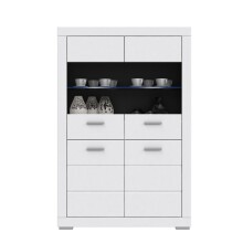 Highboard >SNOW< 4 Türen, 2 verglast, in...