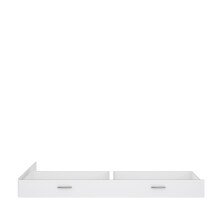 Bettschubkasten >SNOW< in weiß -...