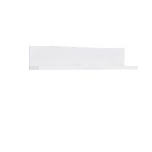 Wandboard >SNOW< in weiß - 110x22,1x24,3cm (BxHxT)