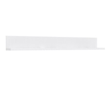 Wandboard >SNOW< in weiß - 180x22,1x24,3cm (BxHxT)