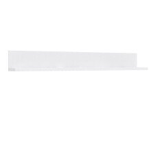 Wandboard >SNOW< in weiß - 180x22,1x24,3cm (BxHxT)