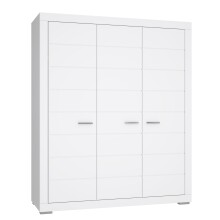 Kleiderschrank >SNOW< 3 Türen, 1 Stange, 7...