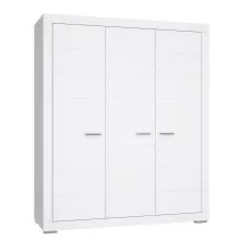 Kleiderschrank >SNOW< 3 Türen, 1 Stange, 7...