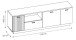 Wohnwand >Alverno< (3-teilig) Asche / Evoke Eiche - 232x208x40 BxHxT