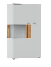Wohnwand >Alverno< (3-teilig) Asche / Evoke Eiche - 290x165x40 BxHxT