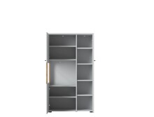 Wohnwand >Alverno< (3-teilig) Asche / Evoke Eiche - 290x165x40 BxHxT