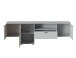 Wohnwand >Alverno< (3-teilig) Asche / Evoke Eiche - 290x165x40 BxHxT