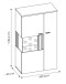 Wohnwand >Alverno< (3-teilig) Asche / Evoke Eiche - 290x165x40 BxHxT