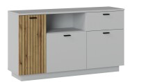 Wohnzimmer-Set >Alverno< (2-teilig) Asche / Evoke Eiche - 197x208x40 BxHxT