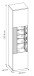 Wohnzimmer-Set >Alverno< (2-teilig) Asche / Evoke Eiche - 197x208x40 BxHxT