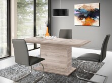 Kulissentisch >DINING TABLES< ausziehbar bis 200cm, Sandeiche Dekor - 160/200x76,6x90cm (BxHxT)