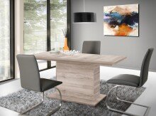Kulissentisch >DINING TABLES< ausziehbar bis 200cm, Sandeiche Dekor - 160/200x76,6x90cm (BxHxT)
