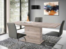 Kulissentisch >DINING TABLES< ausziehbar bis 200cm, Sandeiche Dekor - 160/200x76,6x90cm (BxHxT)