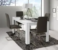 Esstisch >DINING TABLES< in Betonoptik Lichtgrau /...