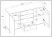 Sideboard >WZ-0801< 4xSchub, 2xTür, Kiefer massiv eichefarbig lackiert - 140x80x40cm B/H/T