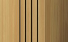 Lowboard >WZ-0801< 2 Türen, 1 Schub, Kiefer massiv eichefarbig lack - 158x47x40cm (B/H/T)