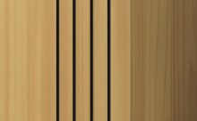 Kommode >WZ-0801< 1 Tür, 3 Fächer, Kiefer massiv eichefarbig lackiert - 52x90x32 (BxHxT)