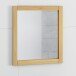 Badspiegel >WZ-0801< in Kiefer massiv eichefarbig hell lackiert - 62x70x2,5cm (B/H/T)
