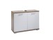 Waschbeckenunterschrank >NEBRASKA< in Eiche-Optik/Weiß 80 x 59 x 31,5 cm (BxHxT)