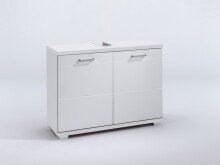 Waschbeckenunterschrank >NEBRASKA< in Weiß 80 x 59 x 31,5 cm (BxHxT)