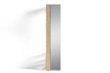 Hochschrank >BEN< in Eiche-Optik mit Spiegel 40 x 184 x 35 cm (BxHxT)