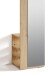 Hochschrank >BEN< in Eiche-Optik mit Spiegel 40 x 184 x 35 cm (BxHxT)