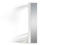 Hochschrank >BEN< in Weiß mit Spiegel 40 x 184 x 35 cm (BxHxT)