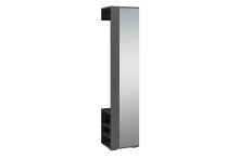Hochschrank >BEN< in Anthrazit mit Spiegel 40 x 184...