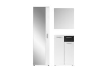Hochschrank >JAKOB< in Weiß 49 x 196 x 30 cm...
