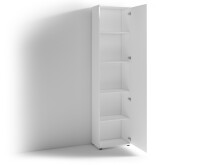 Hochschrank >JAKOB< in Weiß 49 x 196 x 30 cm (BxHxT)