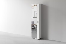 Hochschrank >JAKOB< in Weiß 49 x 196 x 30 cm (BxHxT)