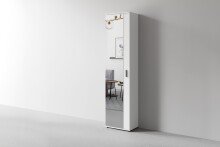 Hochschrank >JAKOB< in Weiß 49 x 196 x 30 cm (BxHxT)