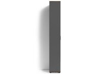 Hochschrank >JAKOB< in Anthrazit/Old-Wood-Optik 49 x 196 x 30 cm (BxHxT)