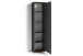 Hochschrank >JAKOB< in Anthrazit/Old-Wood-Optik 49 x 196 x 30 cm (BxHxT)