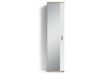 Hochschrank >JAKOB< in Weiß/Eiche-Optik 49 x 196 x 30 cm (BxHxT)