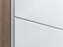 Doppelhochschrank >NEBRASKA< in Eiche-Optik/Weiß 50 x 192 x 31,5 cm (BxHxT)