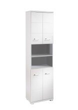 Doppelhochschrank >NEBRASKA< in Weiß 50 x 192...