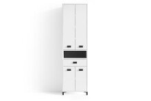 Hochschrank >WELLNESS< in Weiß 54 x 193 x 31 cm (BxHxT)