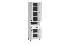 Hochschrank >WELLNESS< in Weiß 54 x 193 x 31 cm (BxHxT)