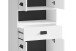 Hochschrank >WELLNESS< in Weiß 54 x 193 x 31 cm (BxHxT)